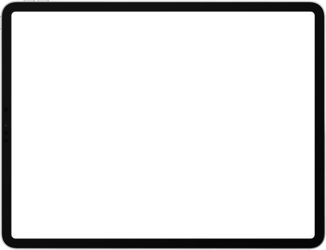 Black Tablet Frame Cutout