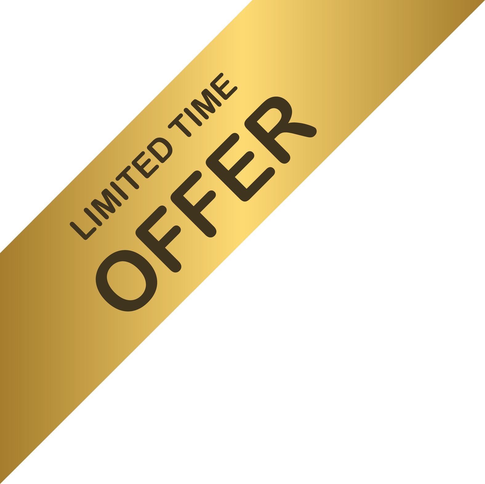 Limited time offer ribbon corner tag icon